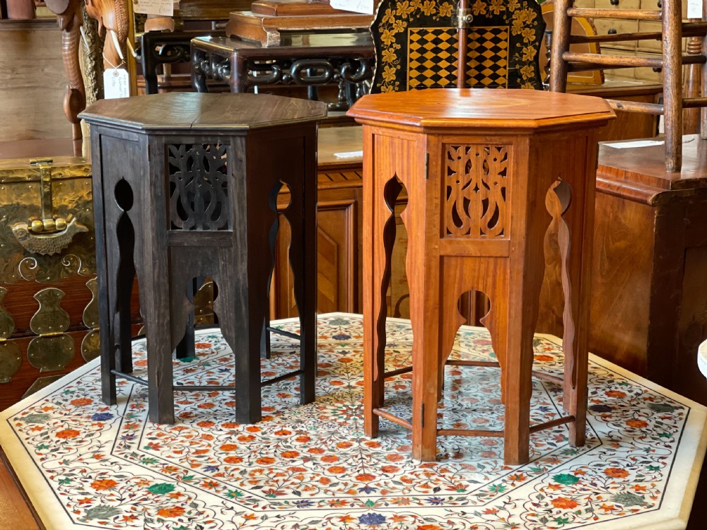 Two ceylonese tables 