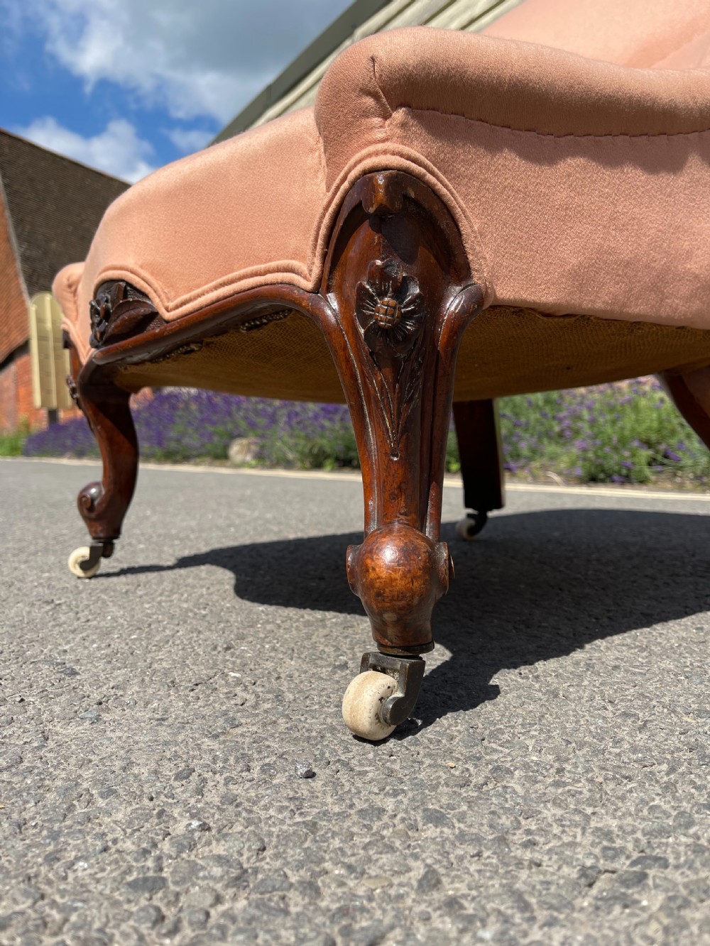 Small nineteenth century walnut chair  View III