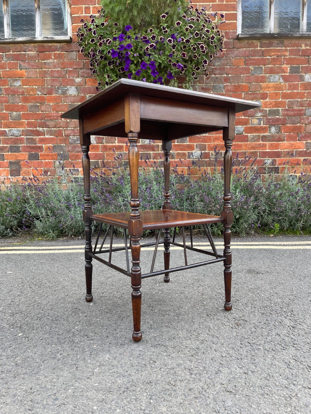 Godwin influenced mahogany table  View IV