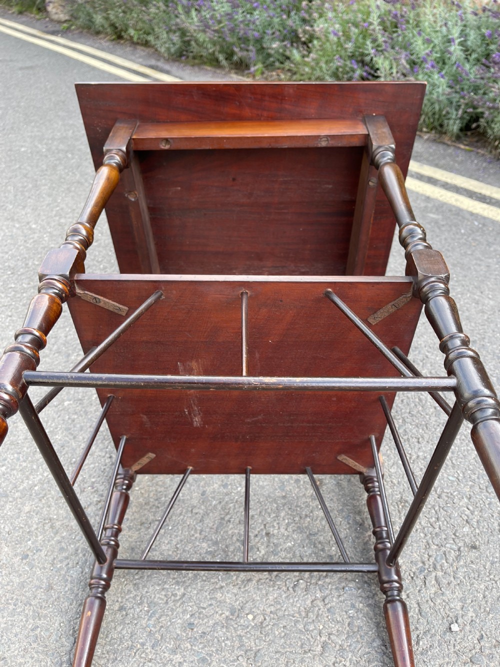 Godwin influenced mahogany table  View VI