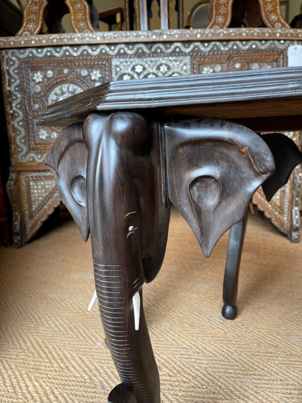 Ceylonese specimen topped table  View II