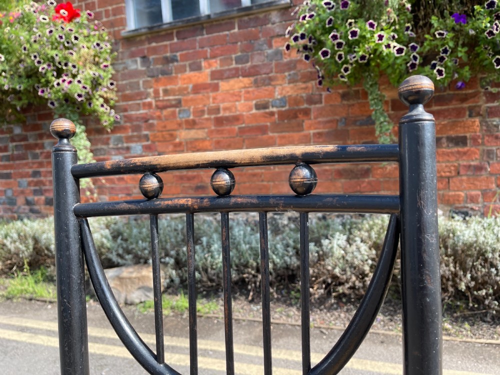 Pair of Heals ebonised Sussex chairs  View IV