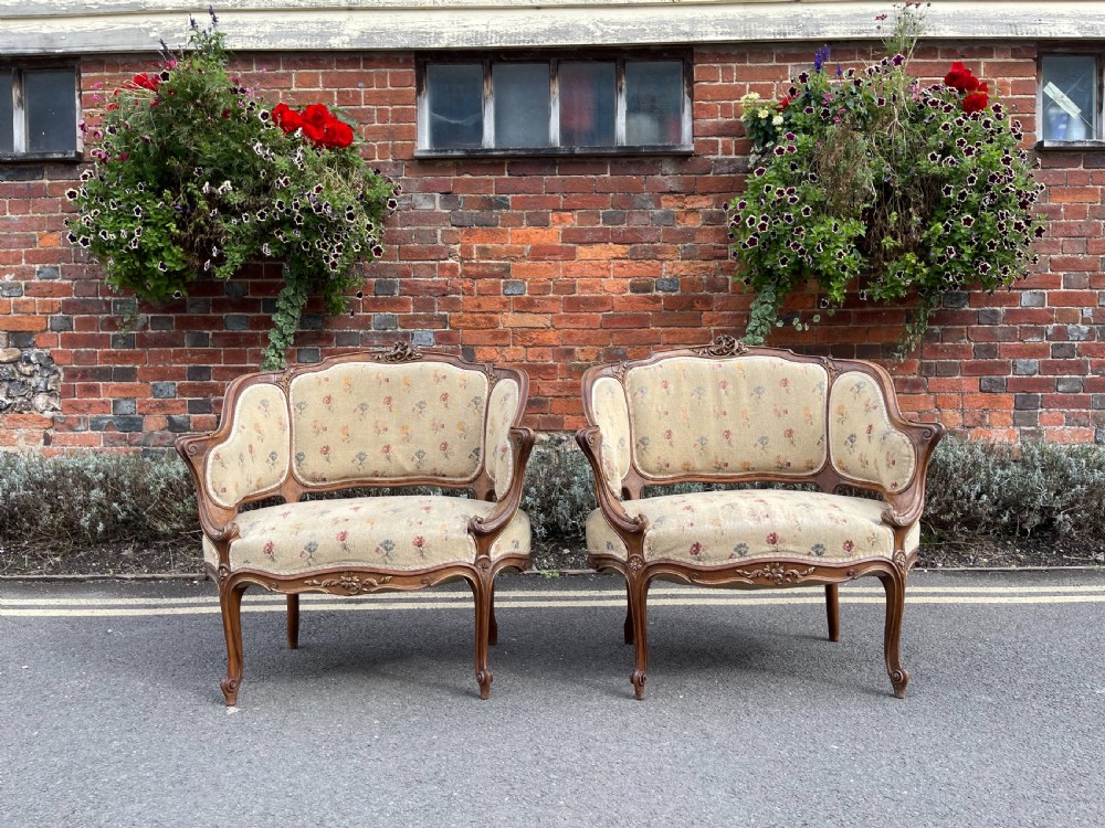 Pair of French Walnut armchairs  View IV