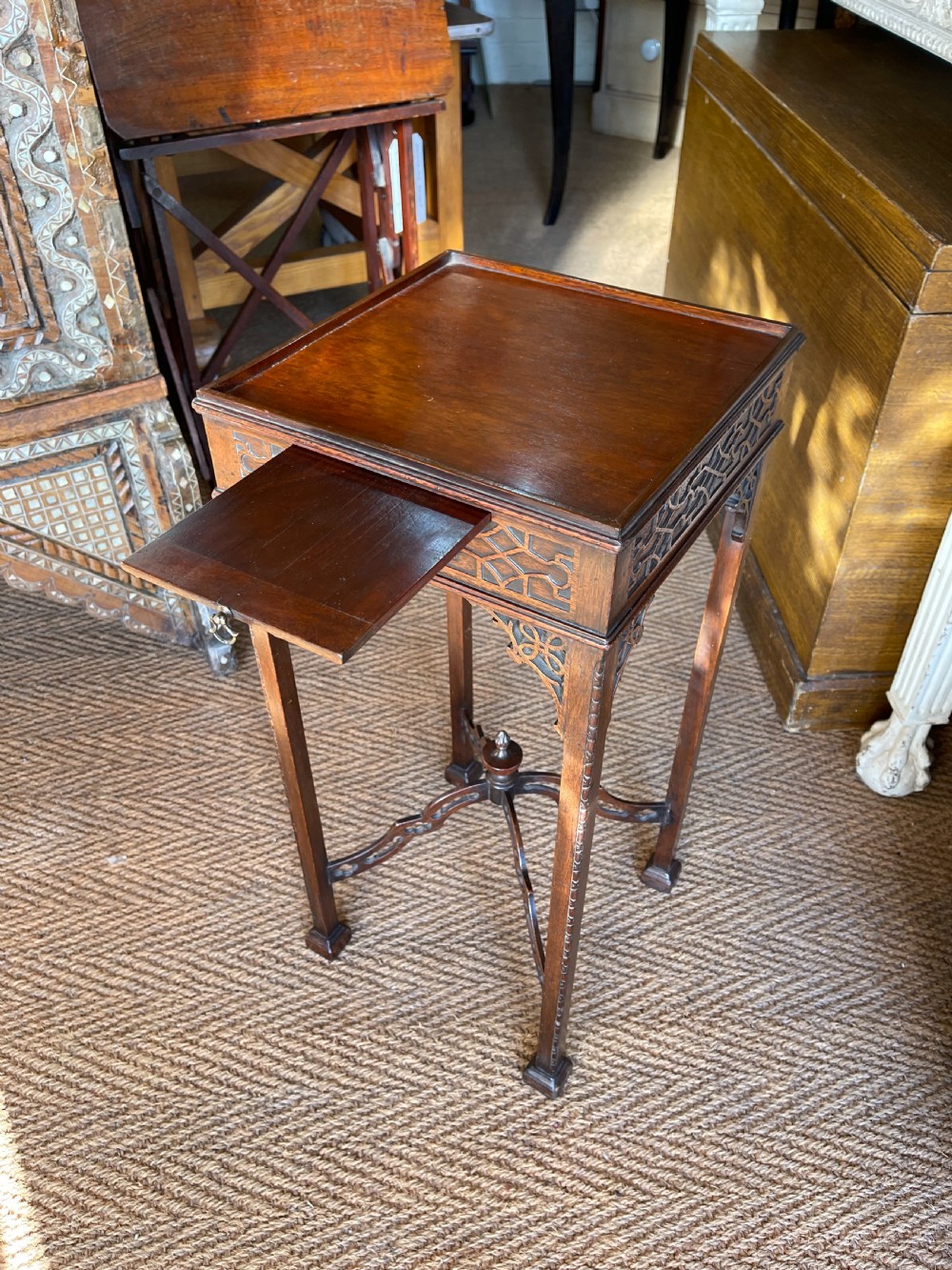 Late Victorian Mahogany urn stand  View VII