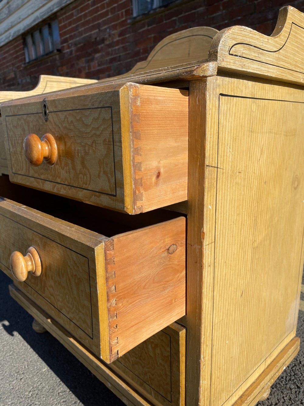 Original paint Victorian chest View V