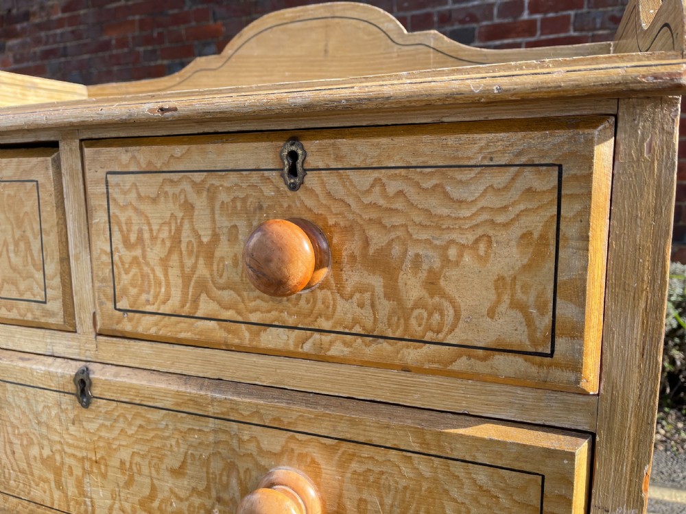 Original paint Victorian chest View VI