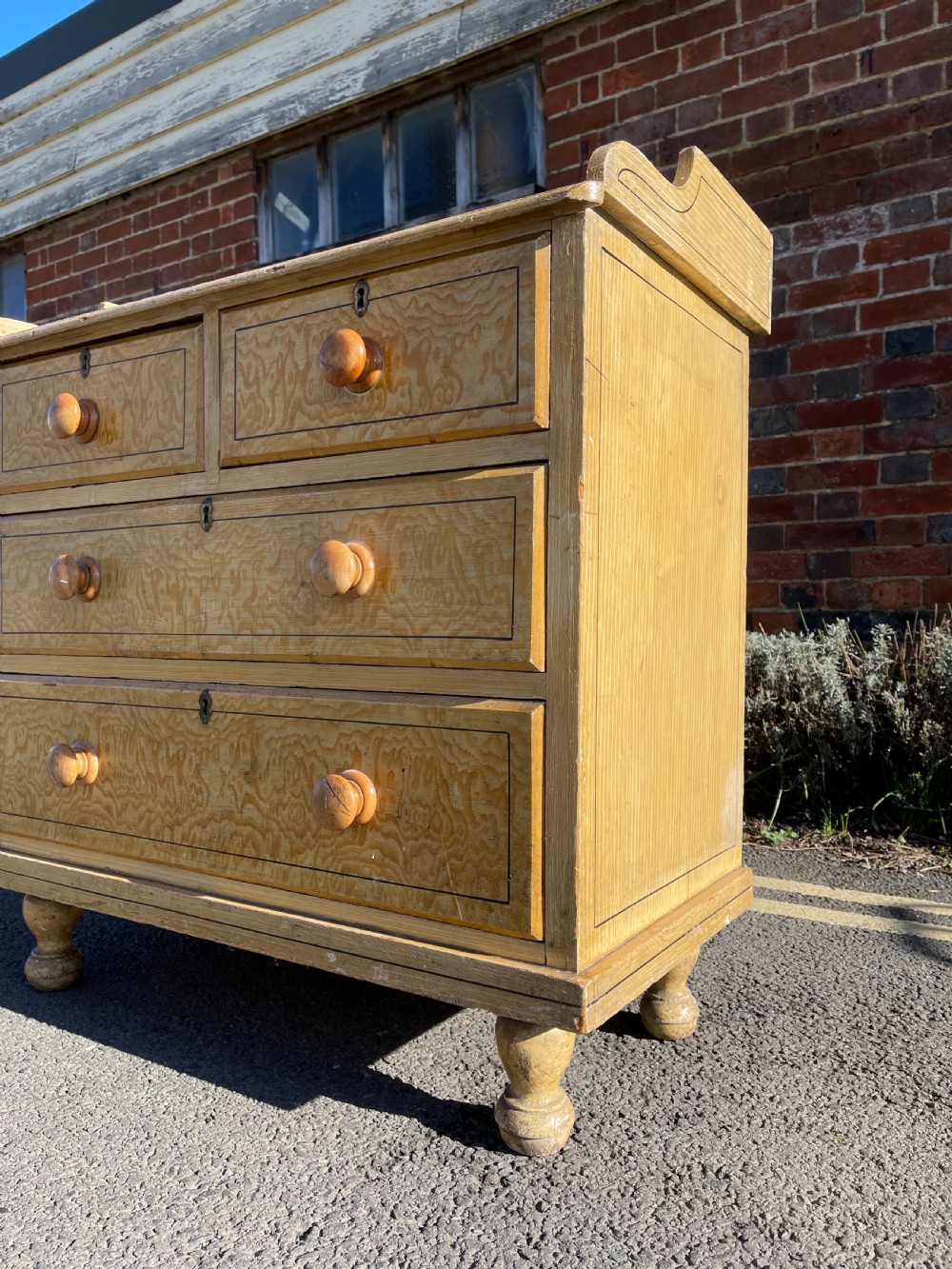 Original paint Victorian chest View VII
