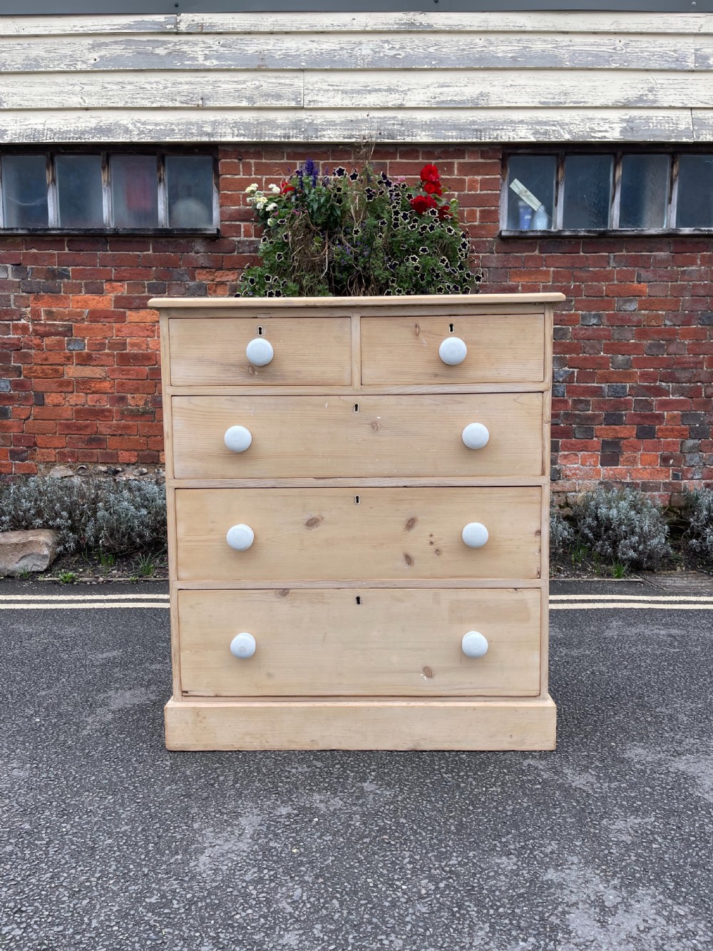 Victorian pine chest