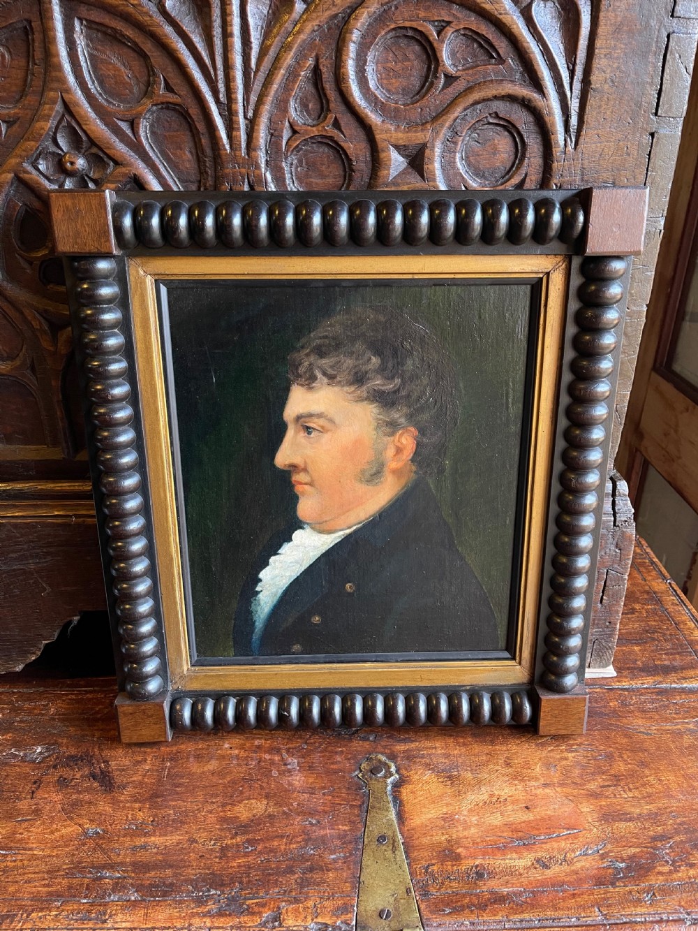 Nineteenth century portrait oil