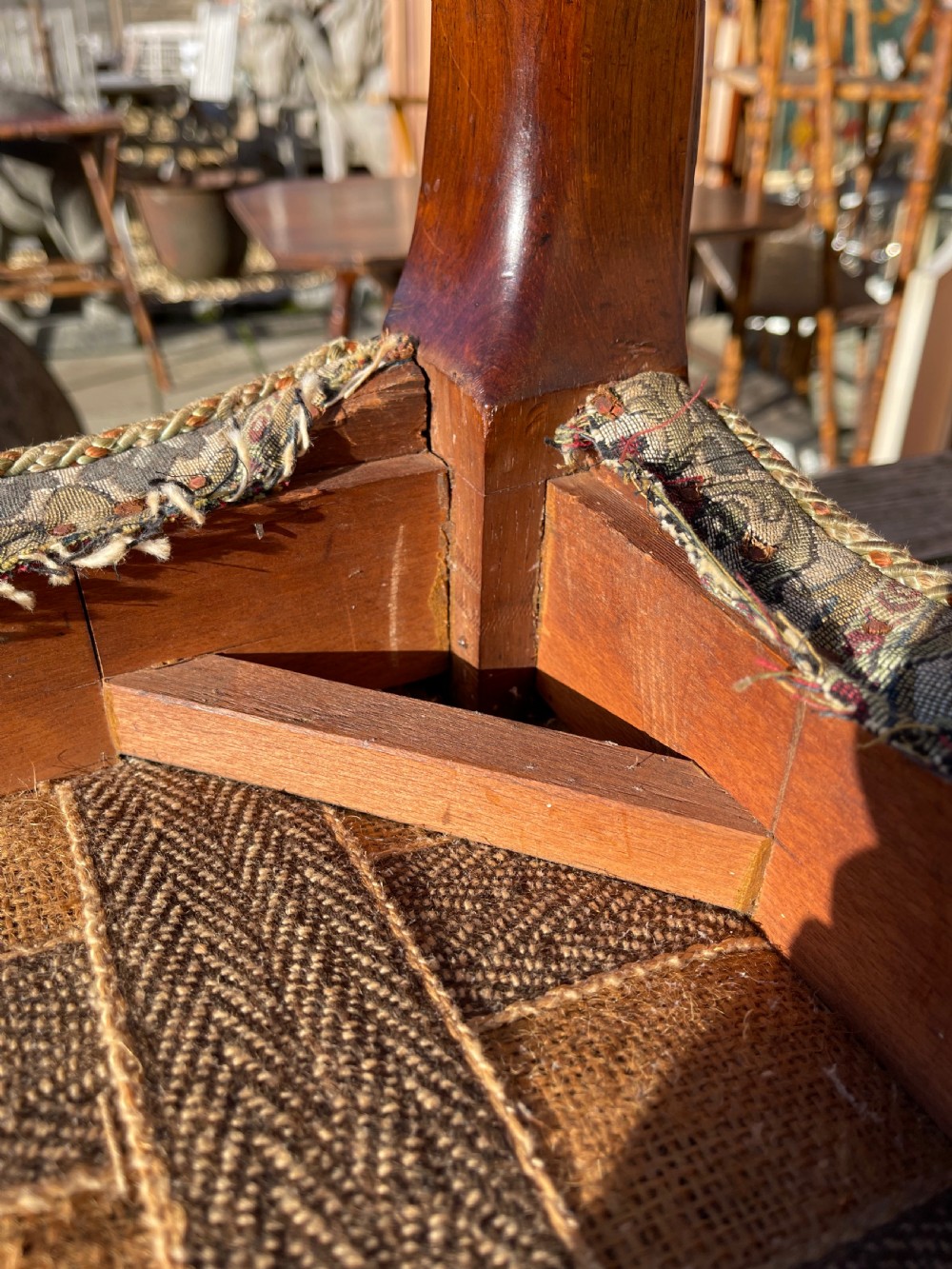 Victorian rosewood stool  View III