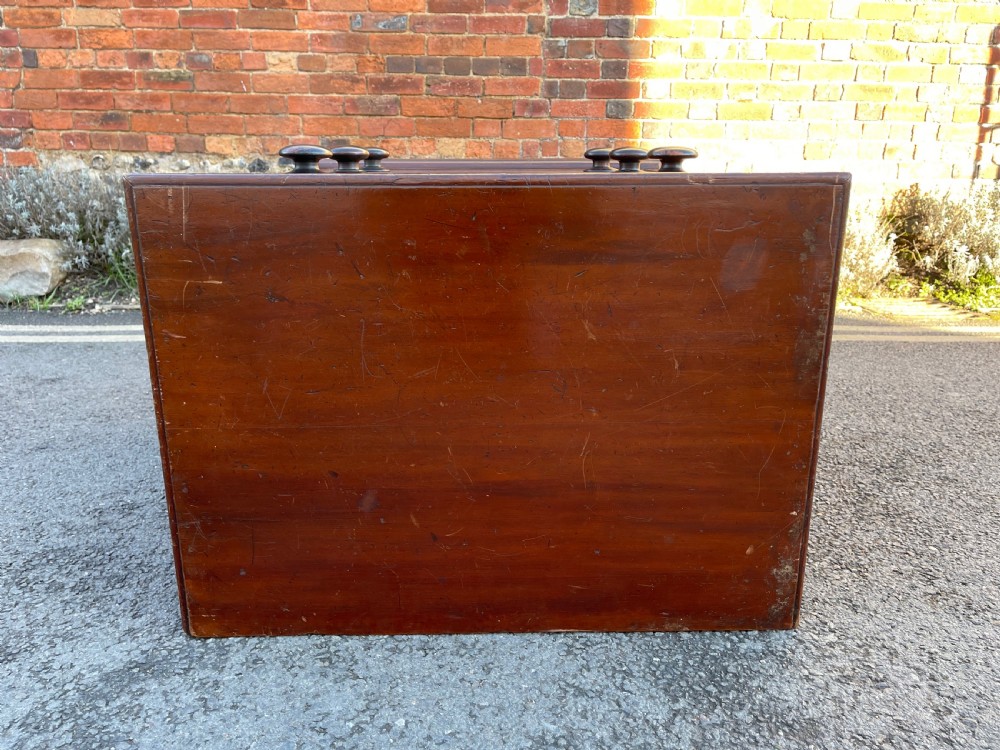 Small stained pine chest View IV
