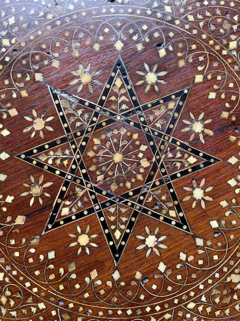 Antique Hoshiarpur table  View X