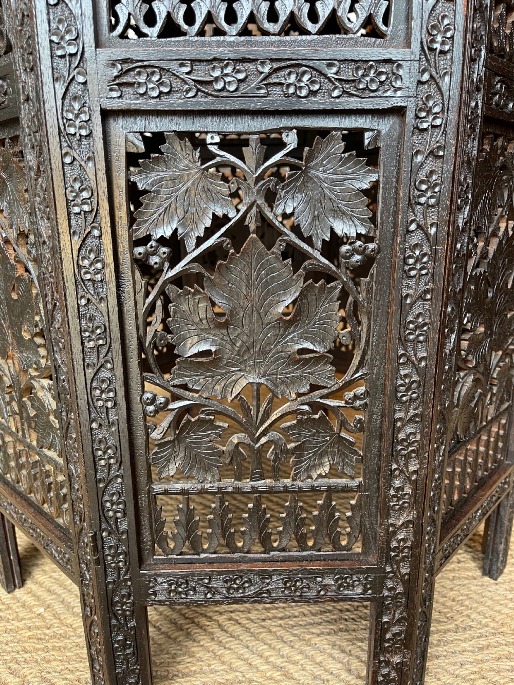 North Indian carved table  View II