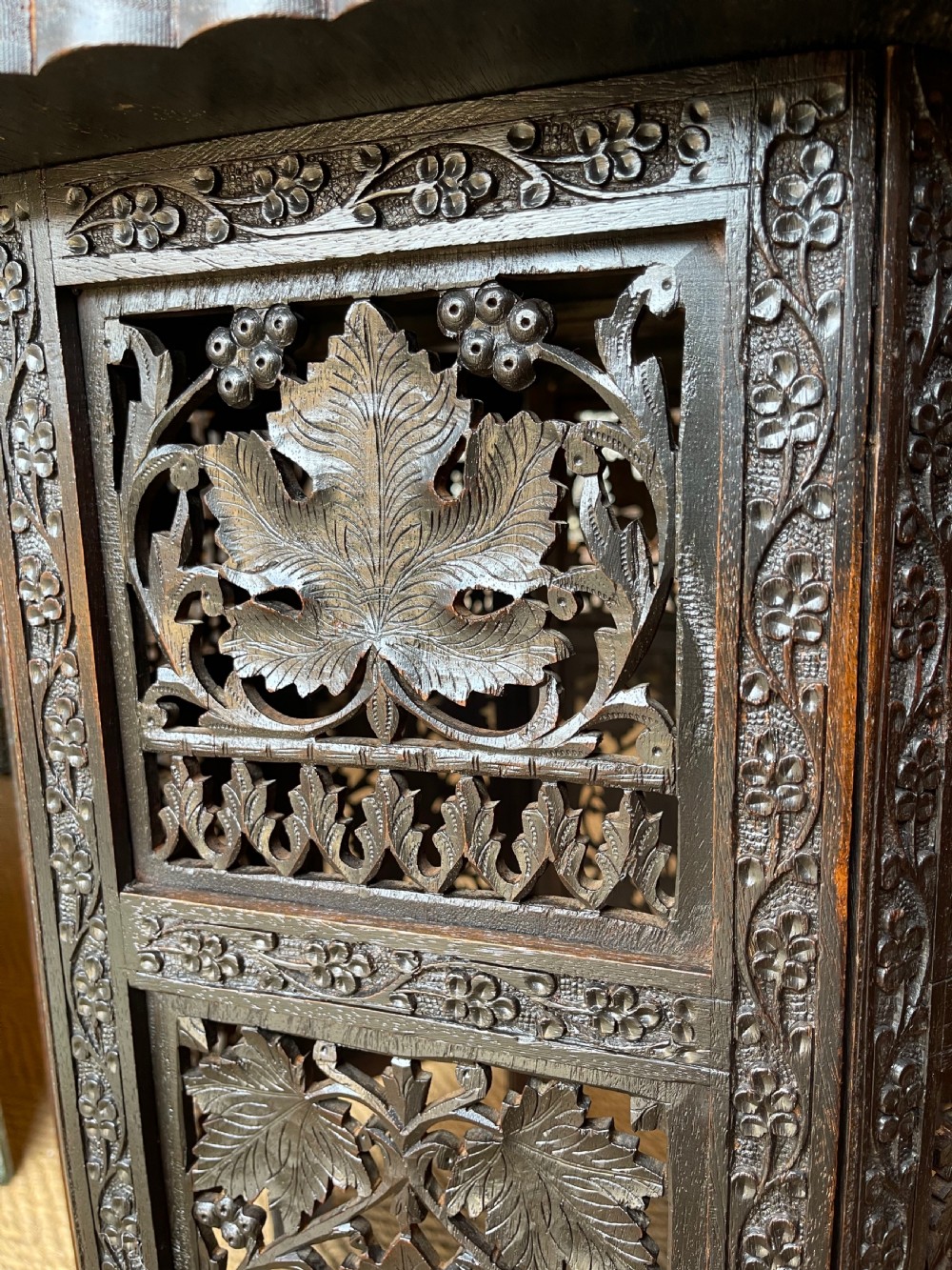 North Indian carved table  View VII