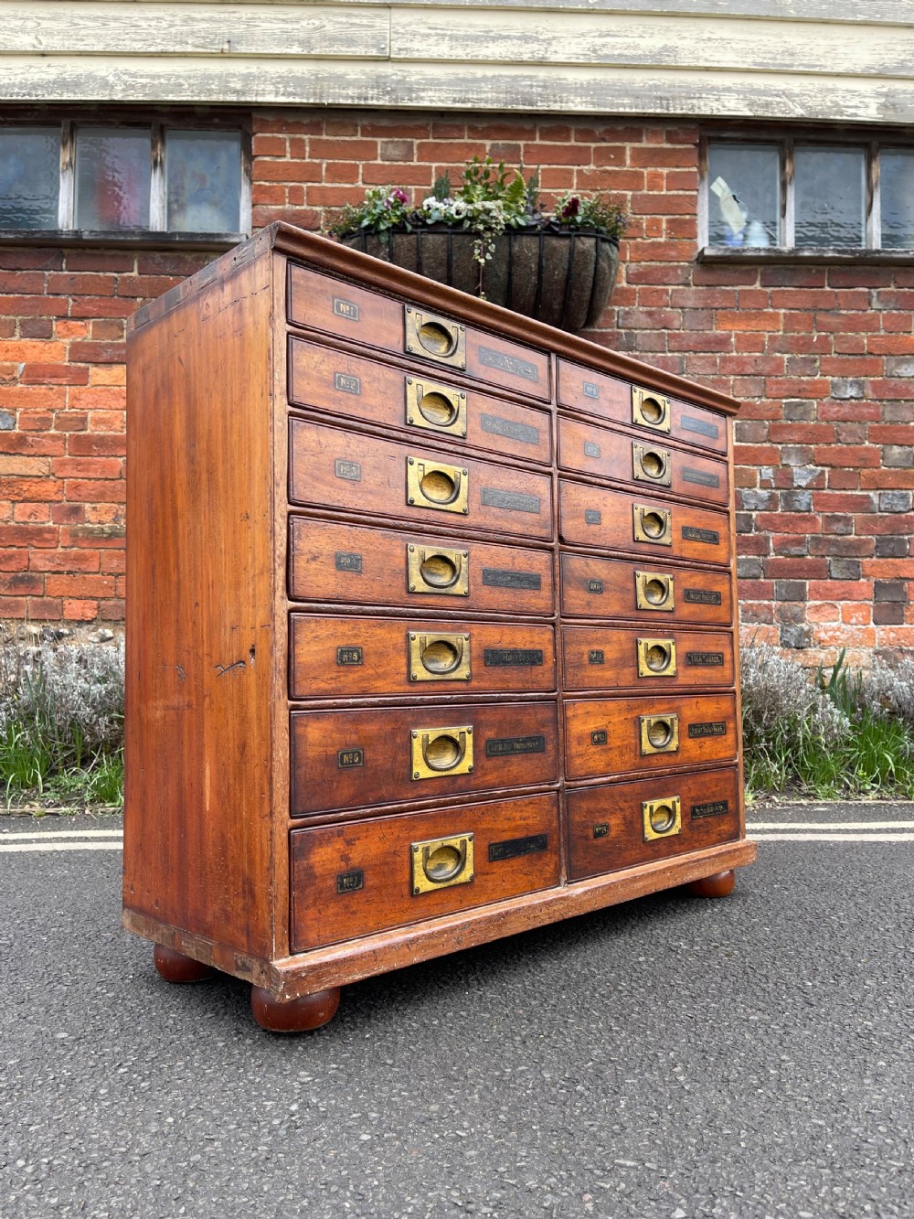 Nineteenth century haberdashery drawers 
