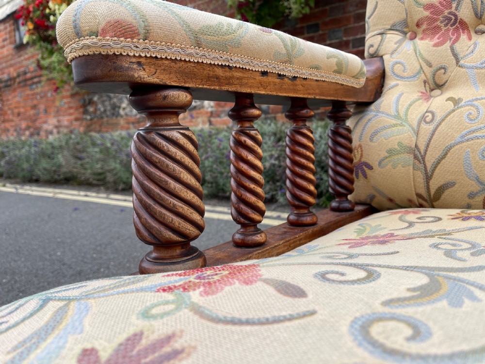 Victorian open armchair  View II