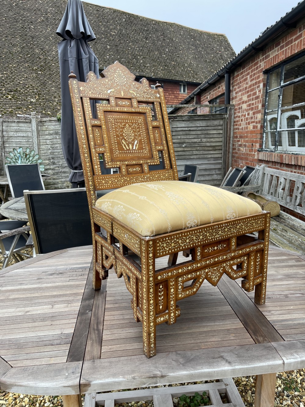 Levantine inlaid sofa and chair  View IX