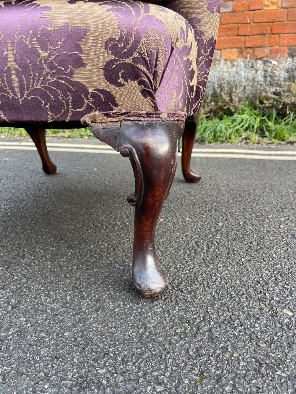 Nineteenth century wing armchair  View II