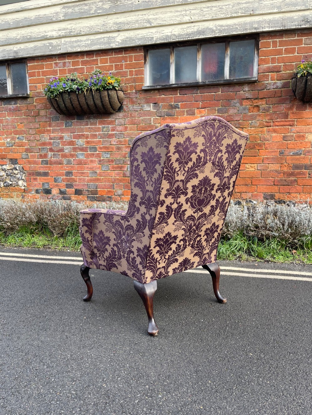 Nineteenth century wing armchair  View III