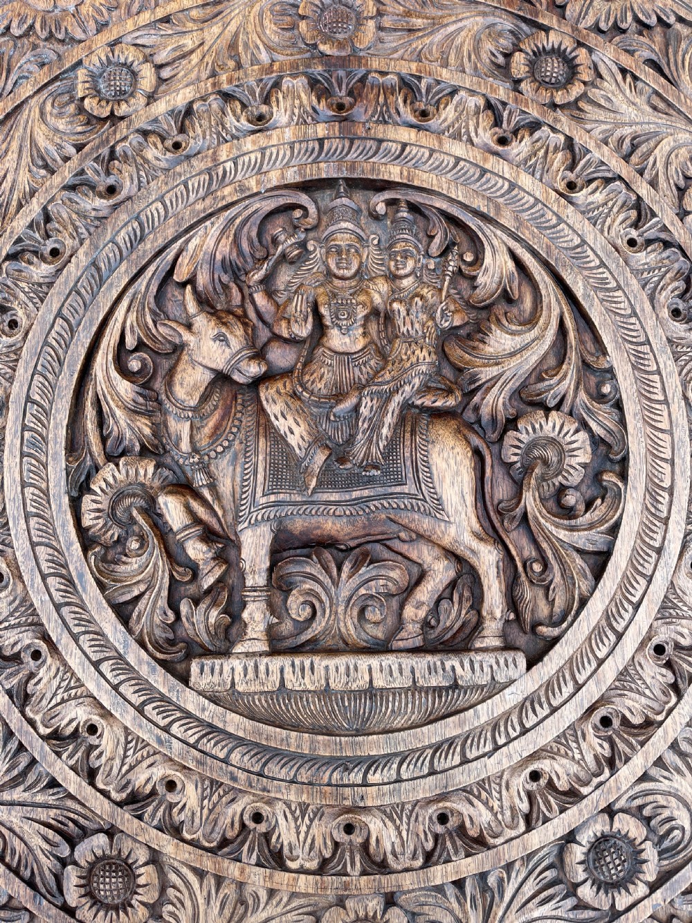 Exceptionally large elephant table  View II