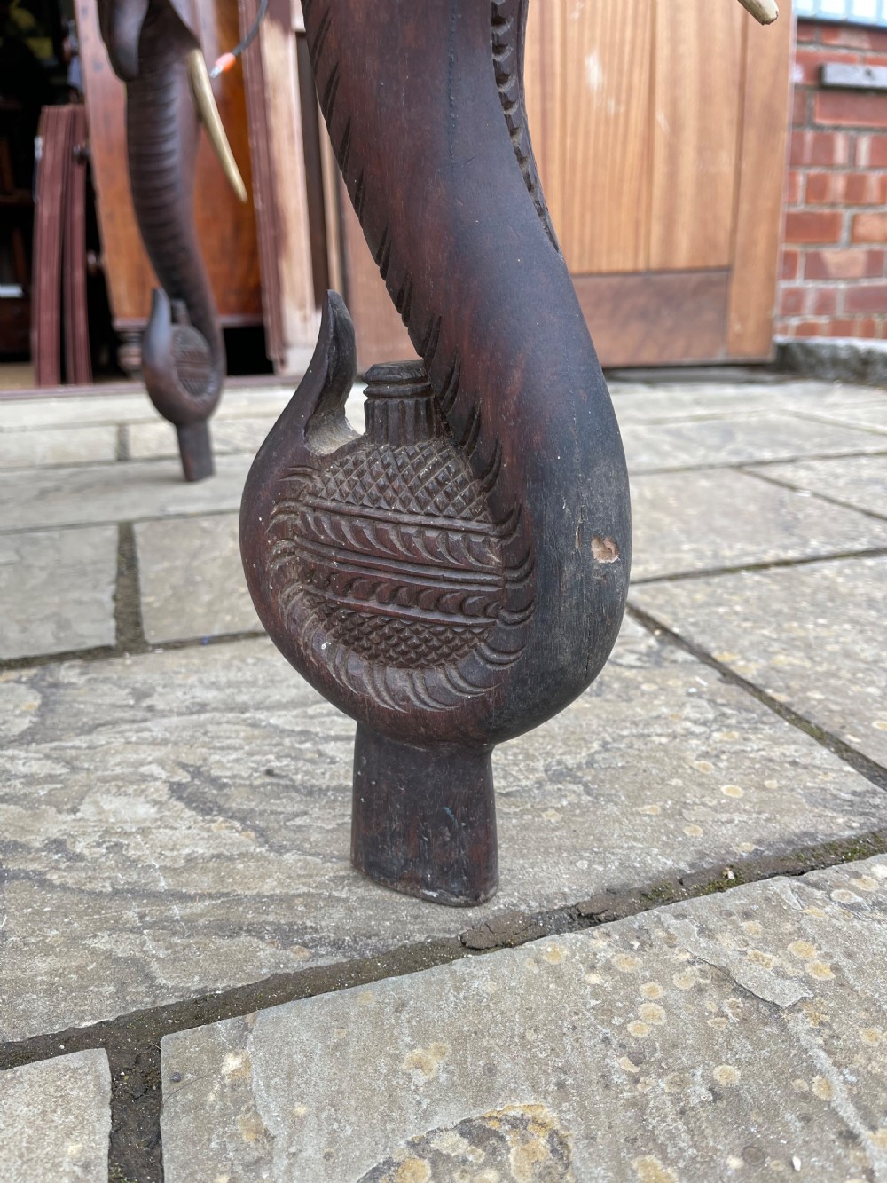 Exceptionally large elephant table  View VIII