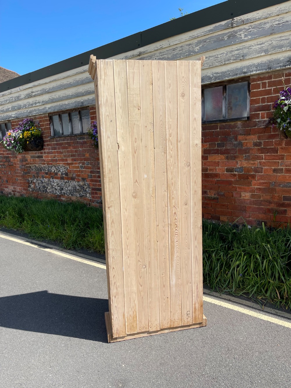 Nineteenth century pine cupboard  View III