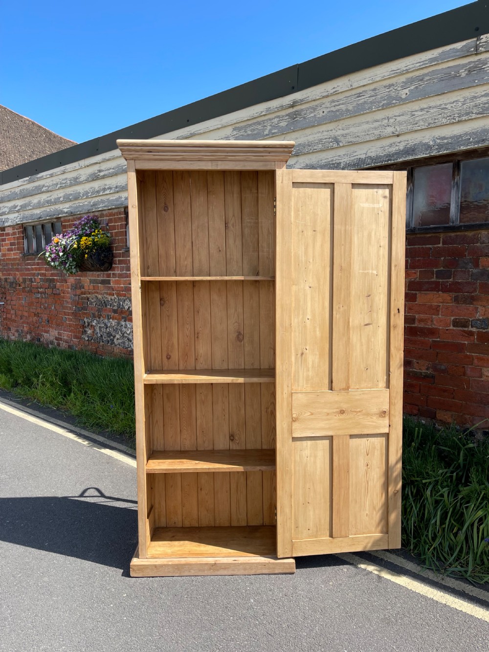Nineteenth century pine cupboard  View IV