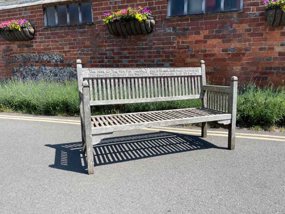 Heals of London teak bench