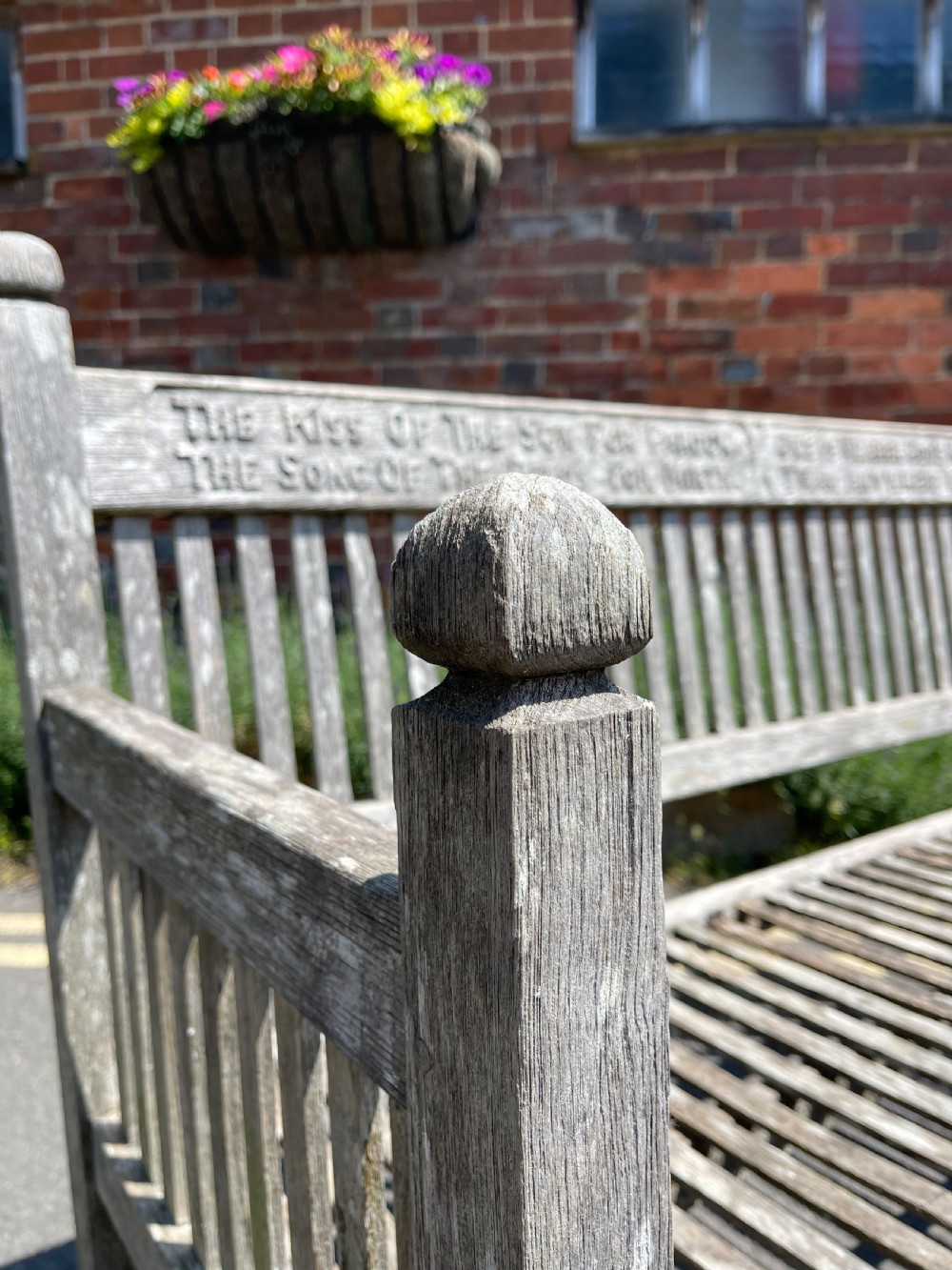 Heals of London teak bench View III