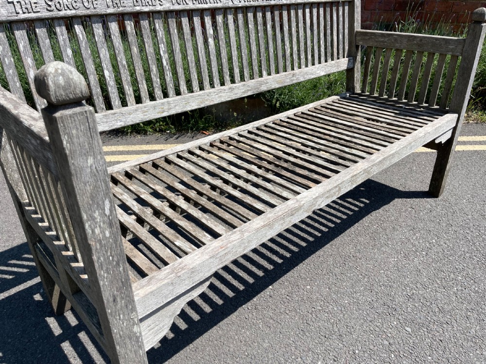 Heals of London teak bench View IV