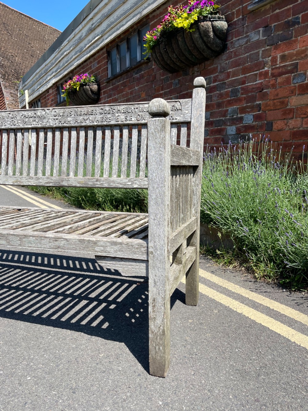 Heals of London teak bench View VI