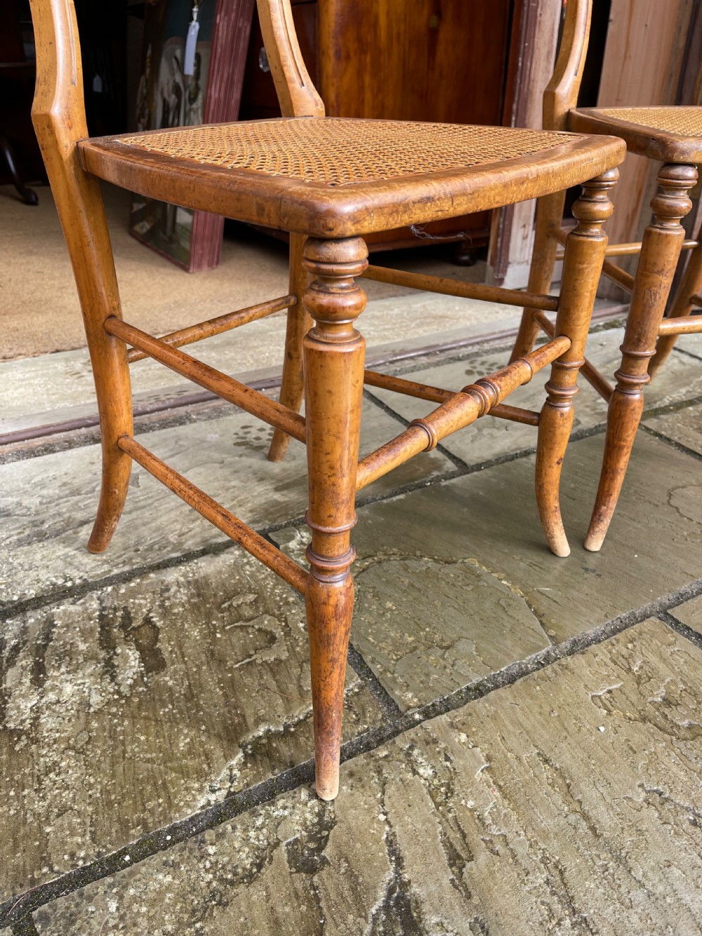Pair of Birdseye Maple chairs  View II