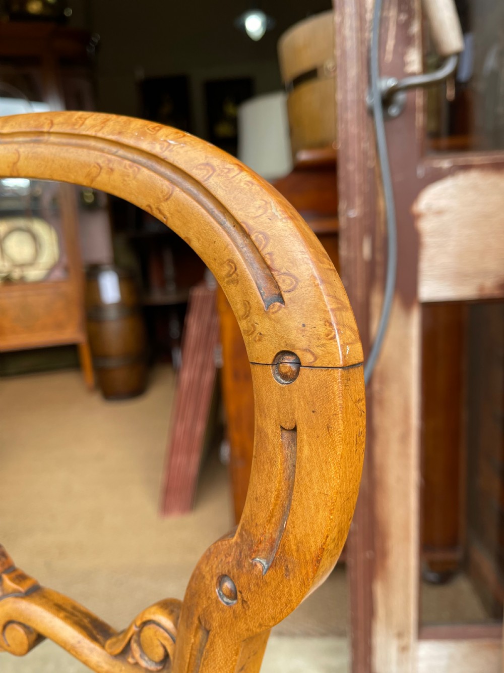 Pair of Birdseye Maple chairs  View III
