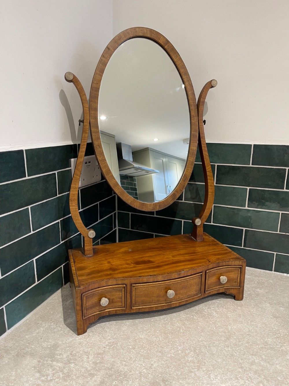 Nineteenth century dressing mirror. 