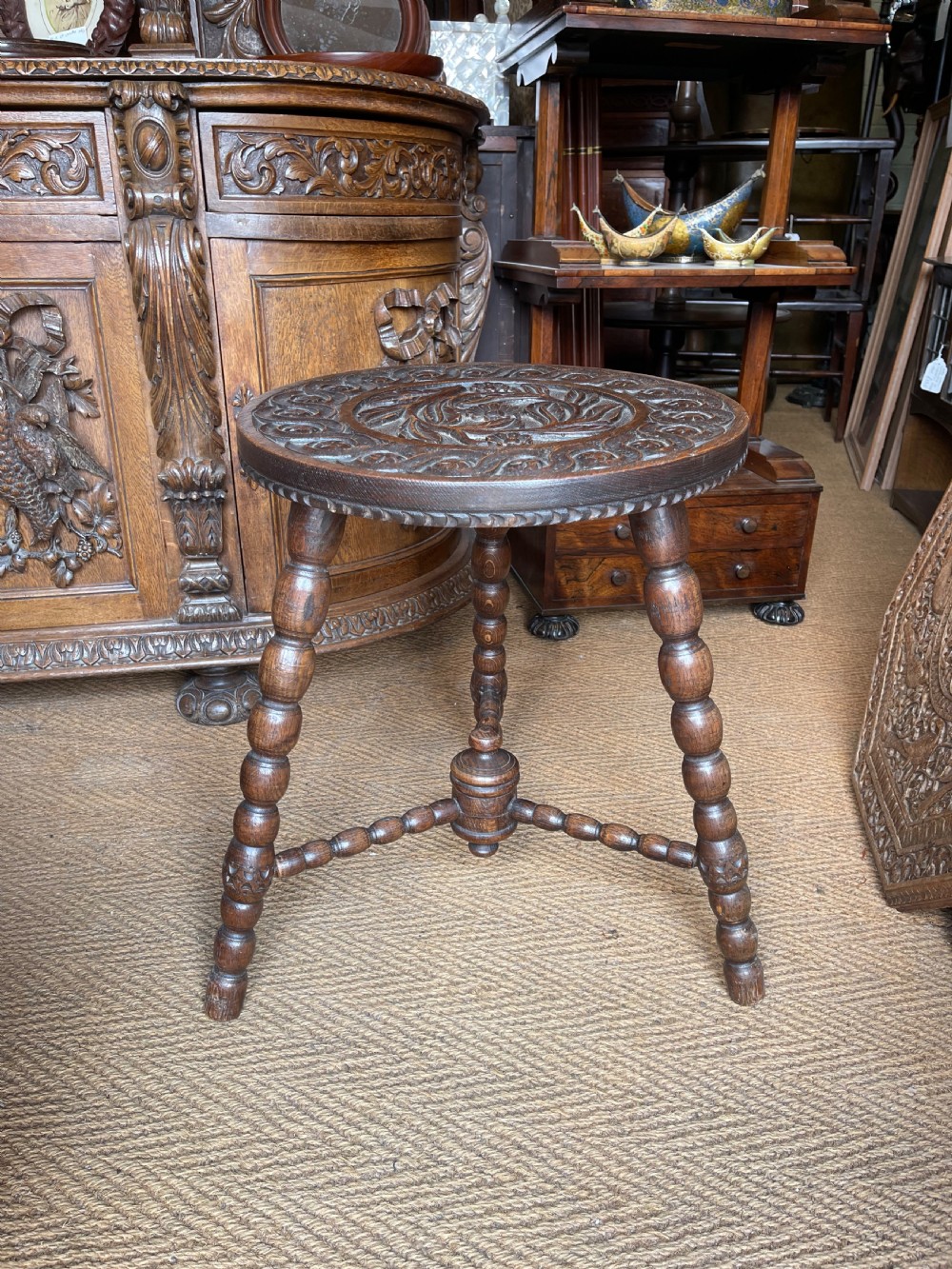 Oak occasional table 