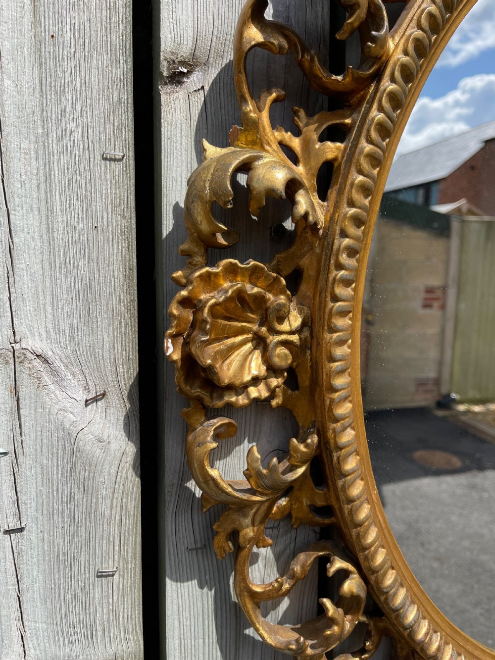 Nineteenth century giltwood mirror  View II