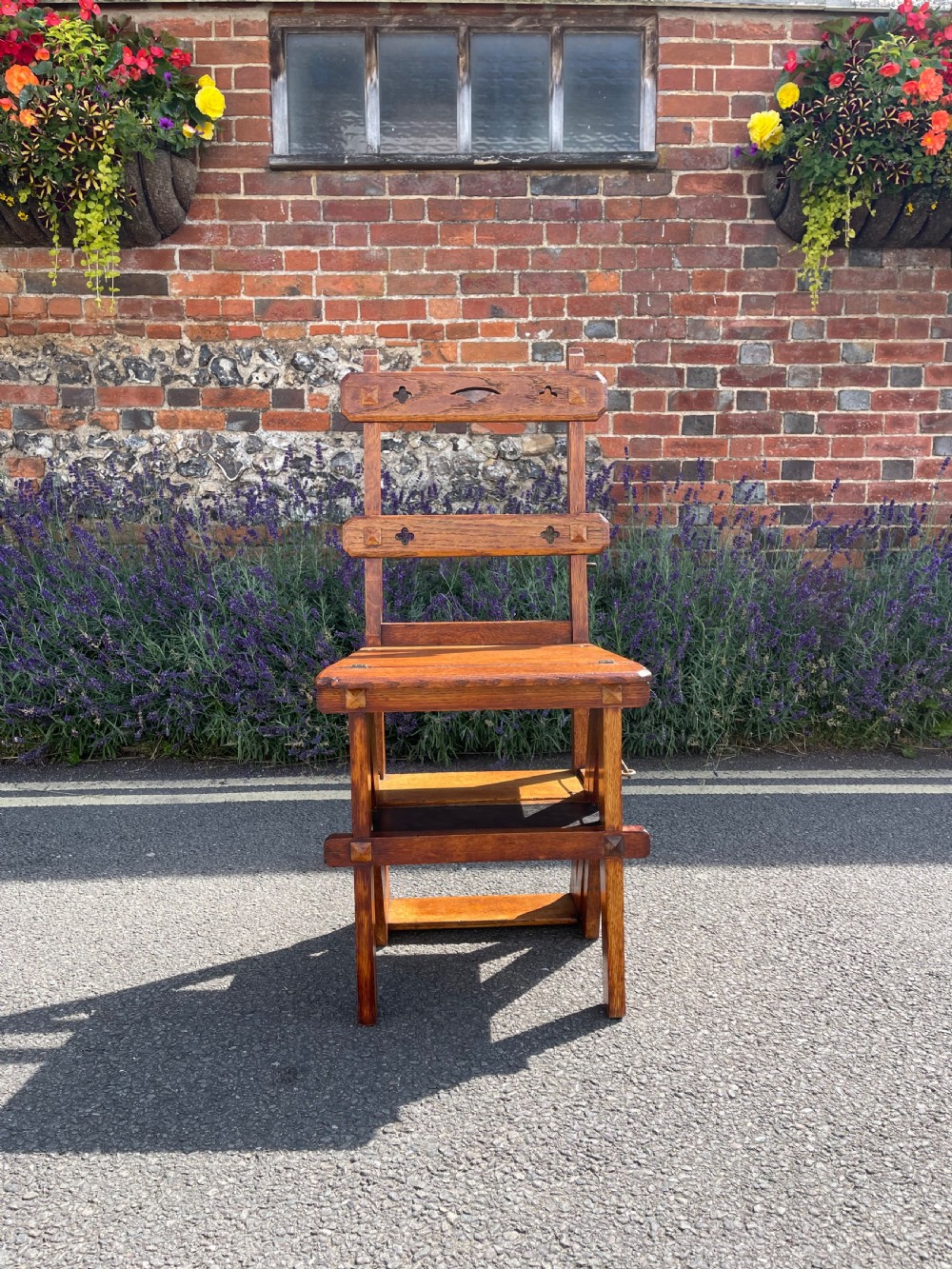 Oak metamorphic chair  View III