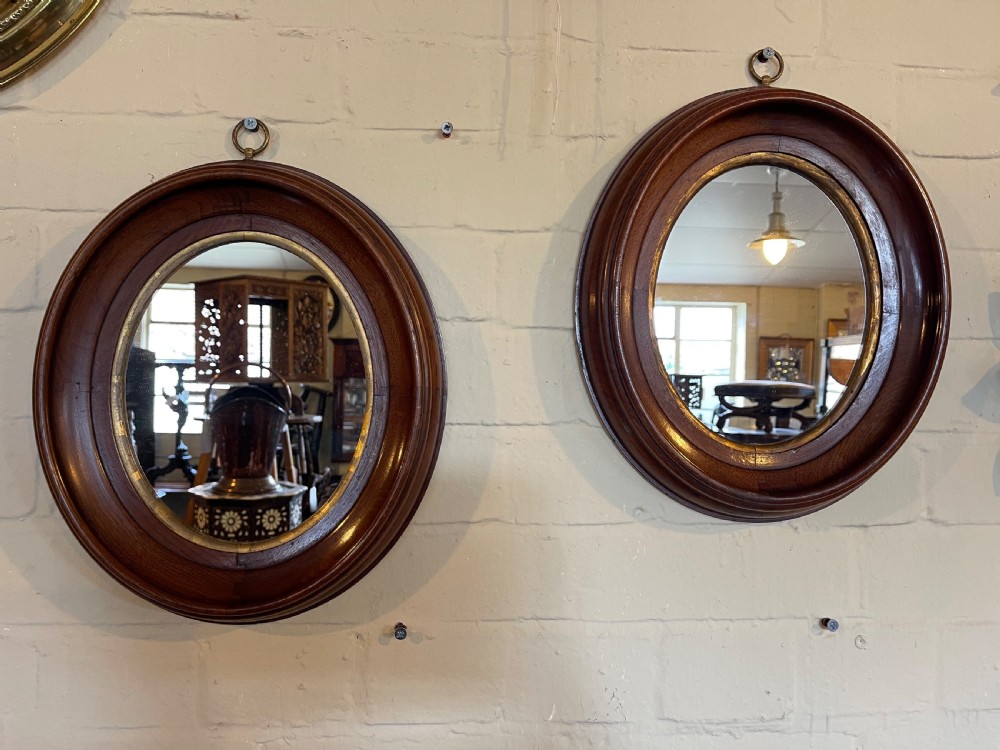 Pair of Nineteenth Century Walnut mirrors 