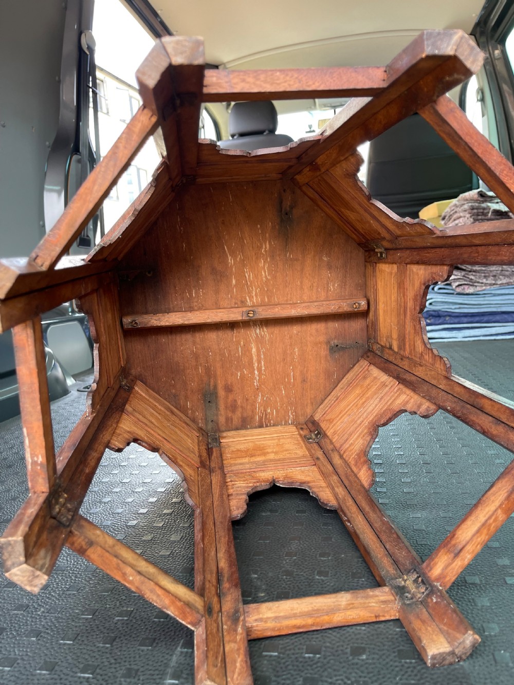 Brass inlaid Hoshiarpur table  View V