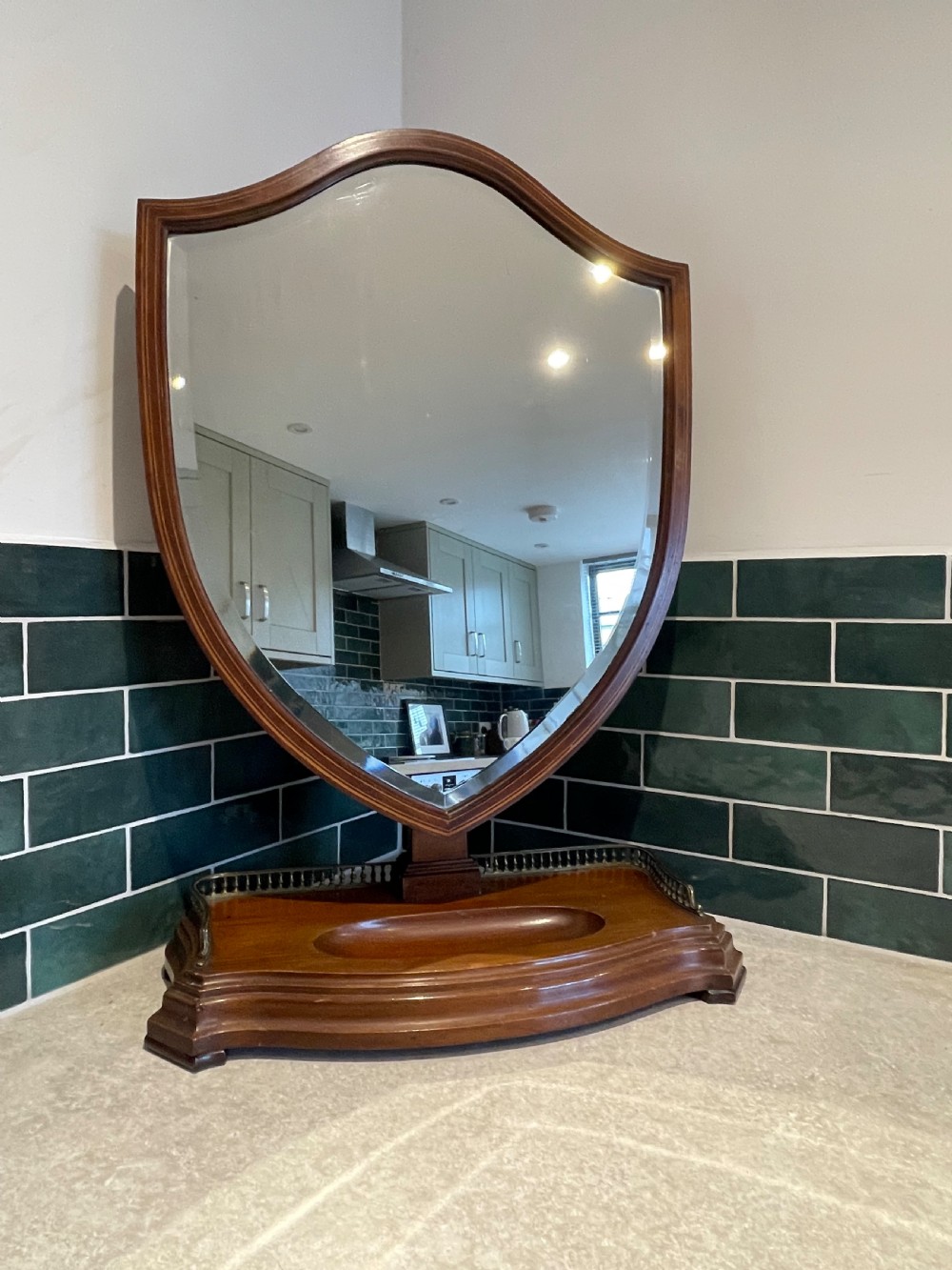 Large late Victorian dressing mirror 