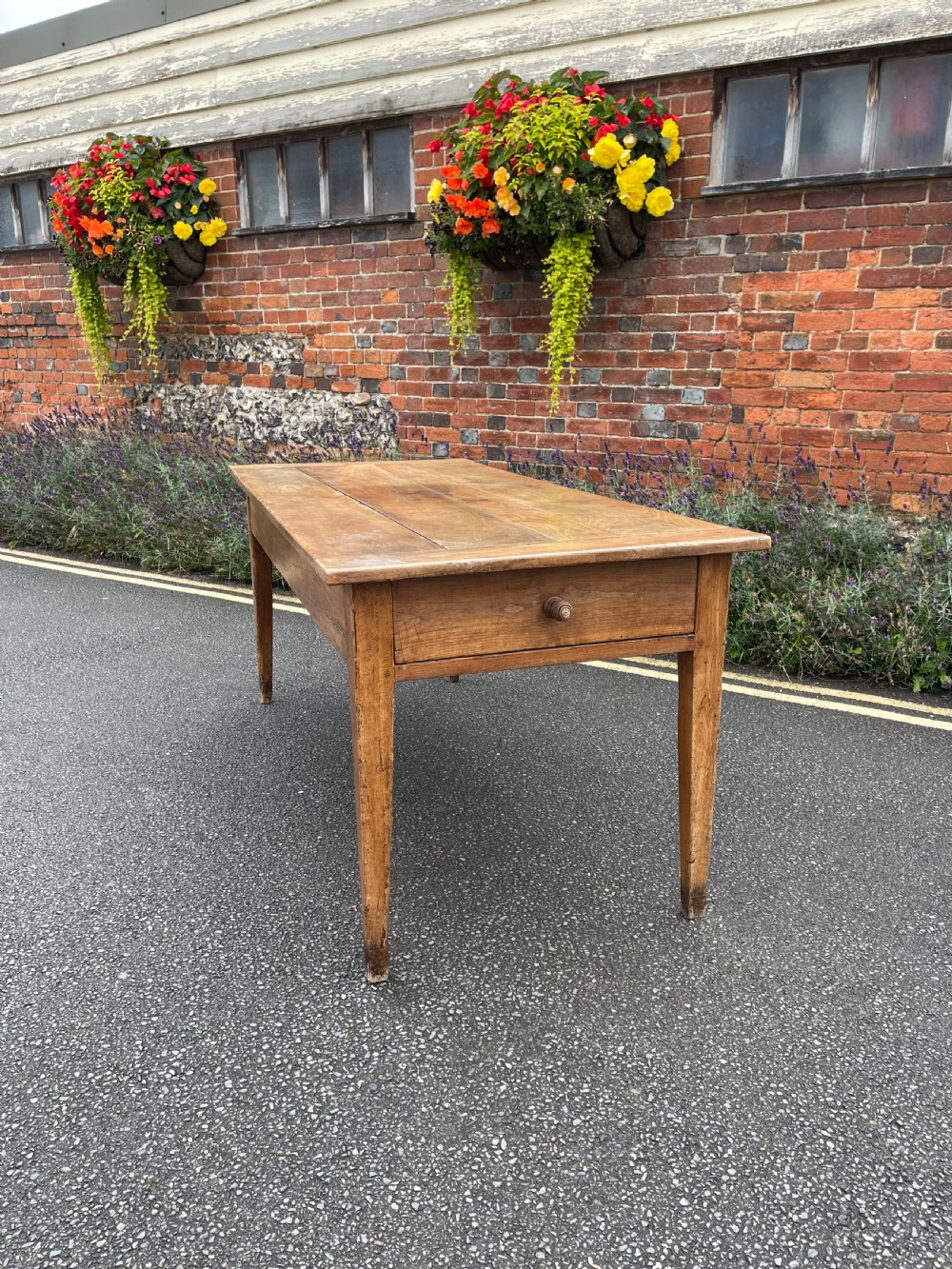 French cherrywood table 