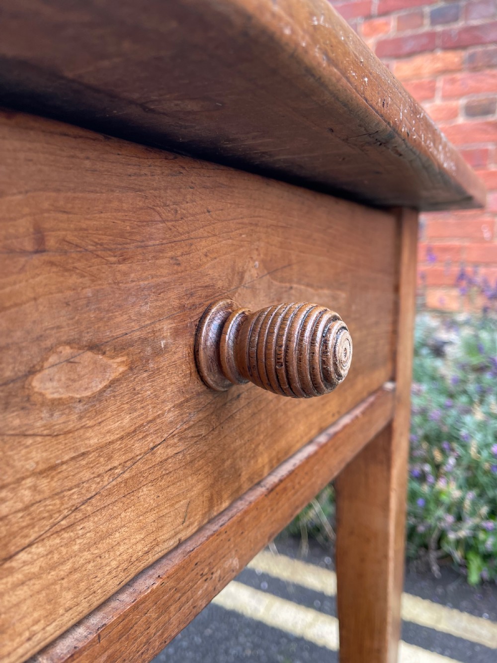 French cherrywood table  View XI