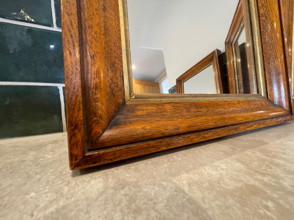 Three nineteenth century Oak mirrors  View III