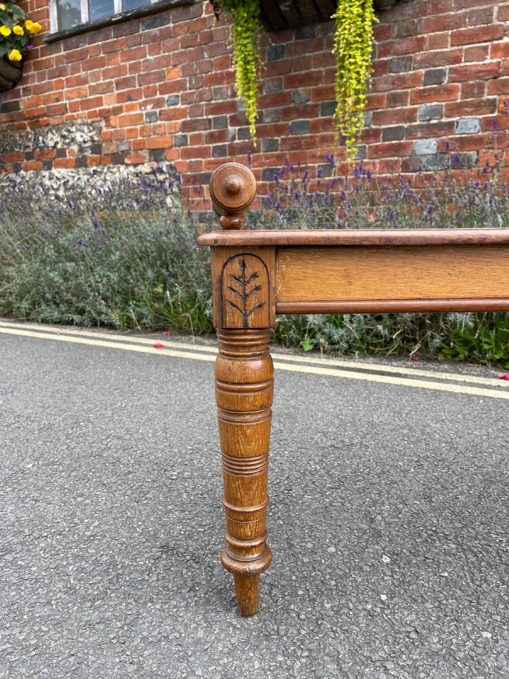 Victorian hall bench View II