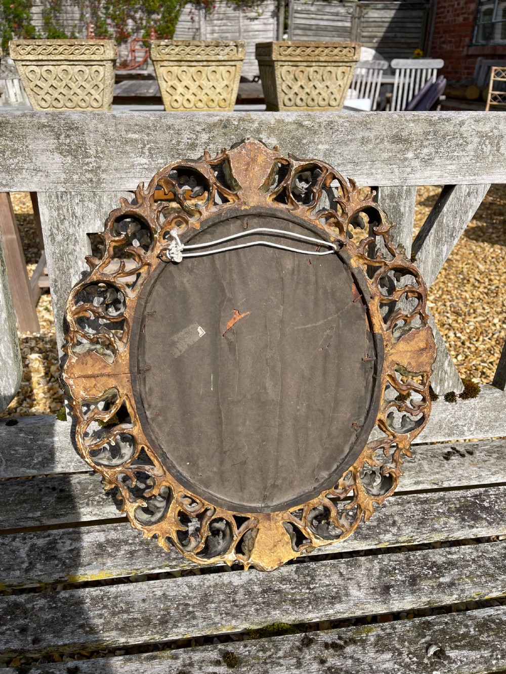 Nineteenth century Florentine mirror  View IV