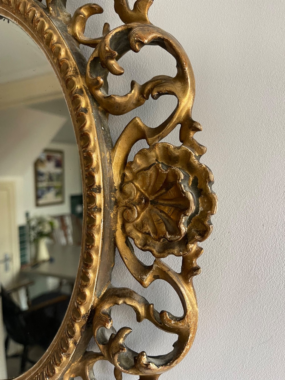 Nineteenth century Florentine mirror  View V