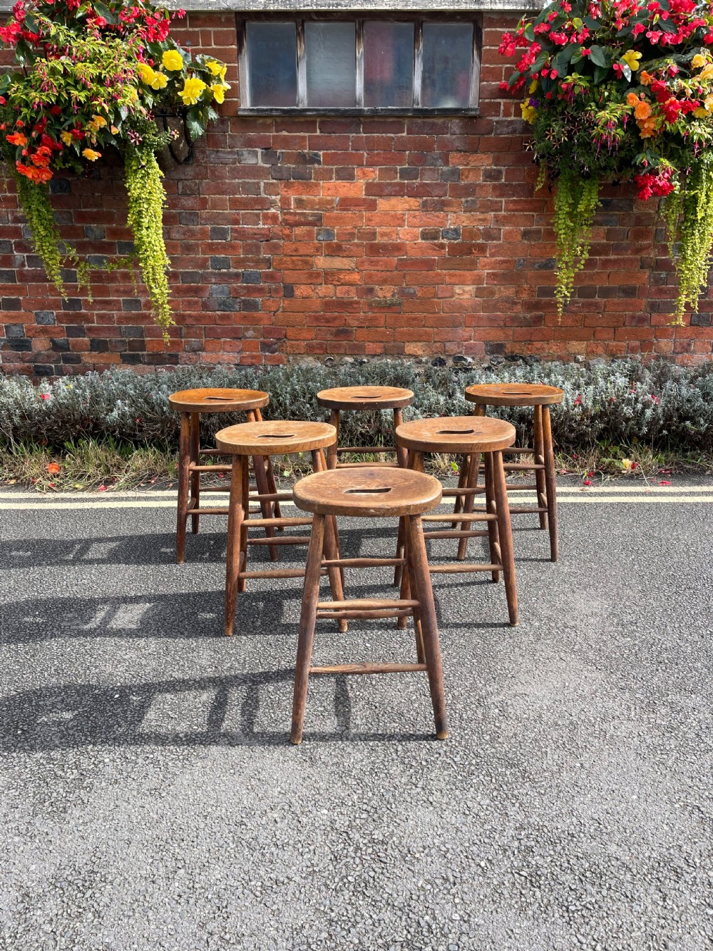 Set of six stools 