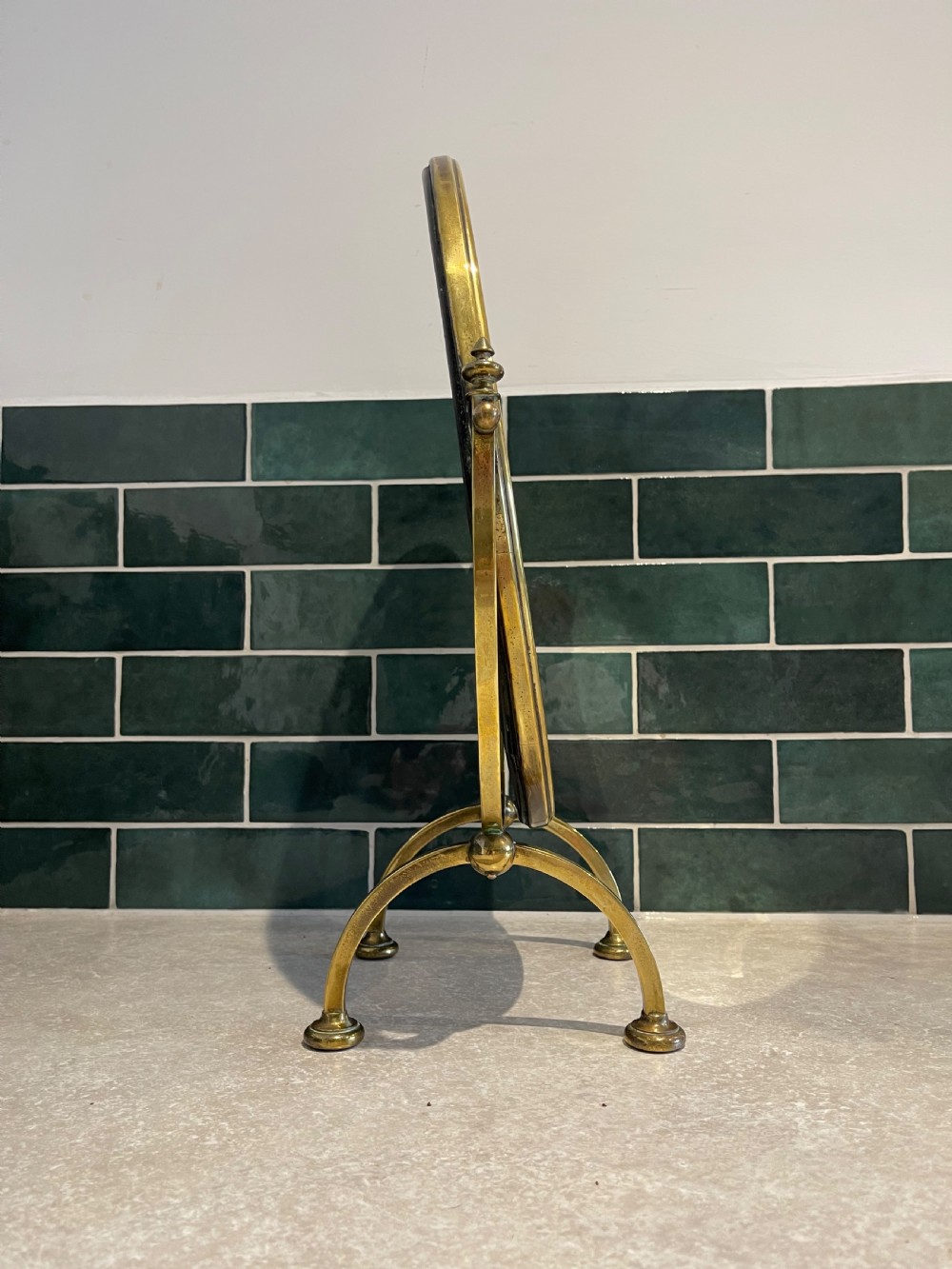 Brass vanity mirror  View III