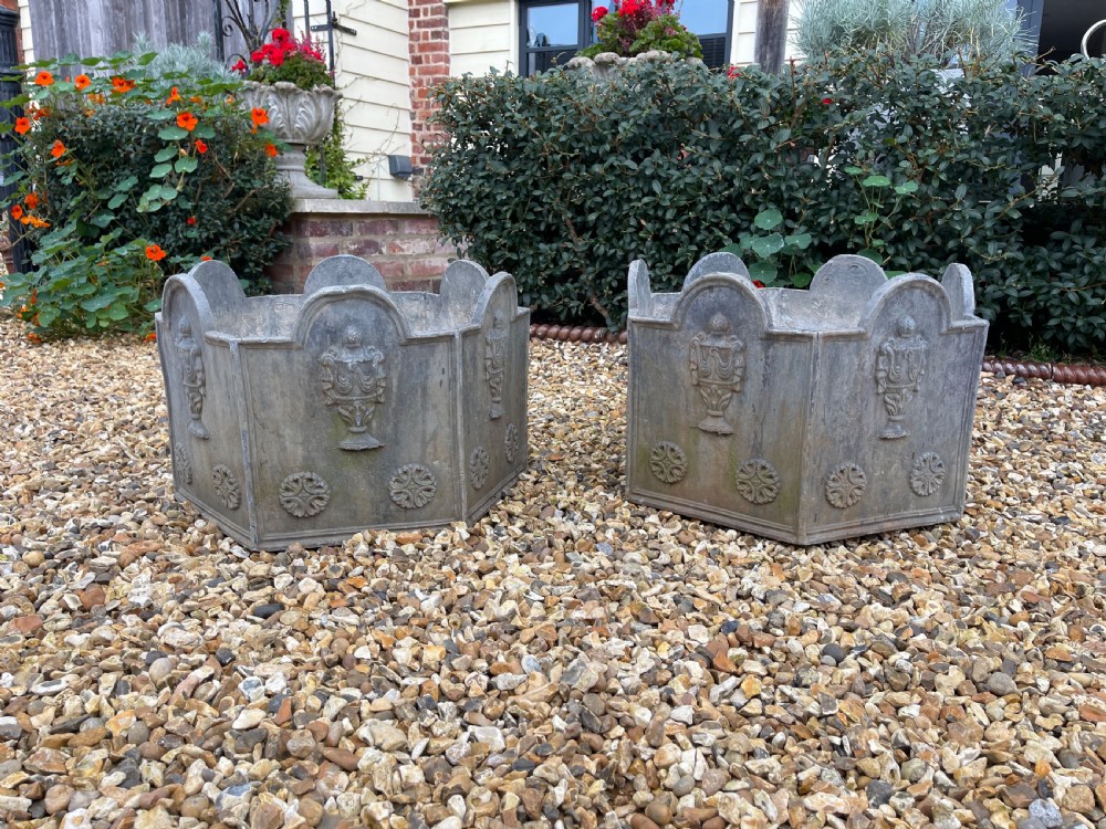 Pair of lead planters View IV