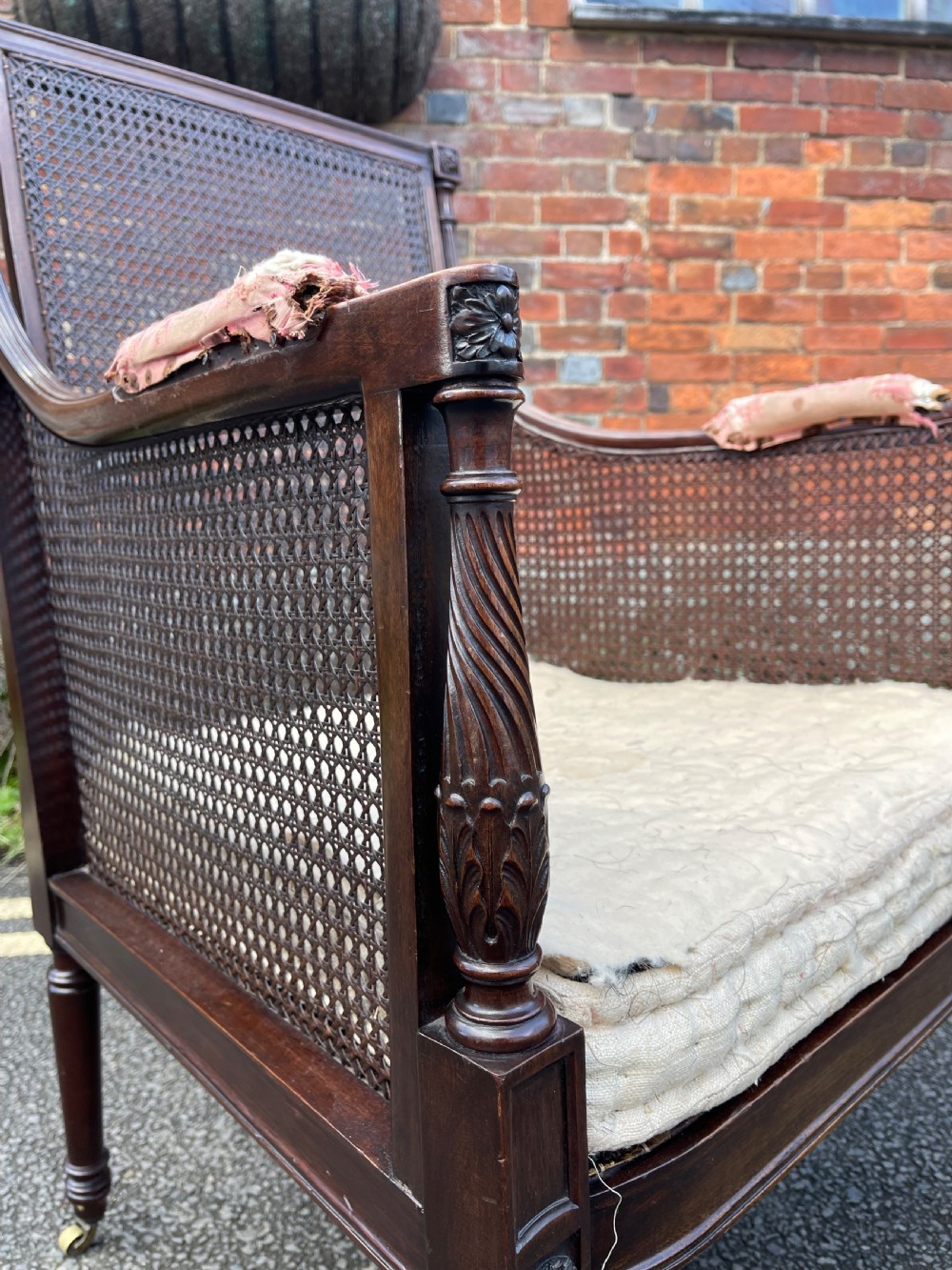 Nineteenth Century Mahogany bergere armchair  View II